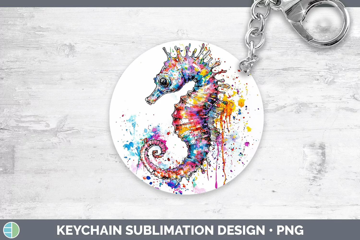 GorgeousWatercolor Keychain design.