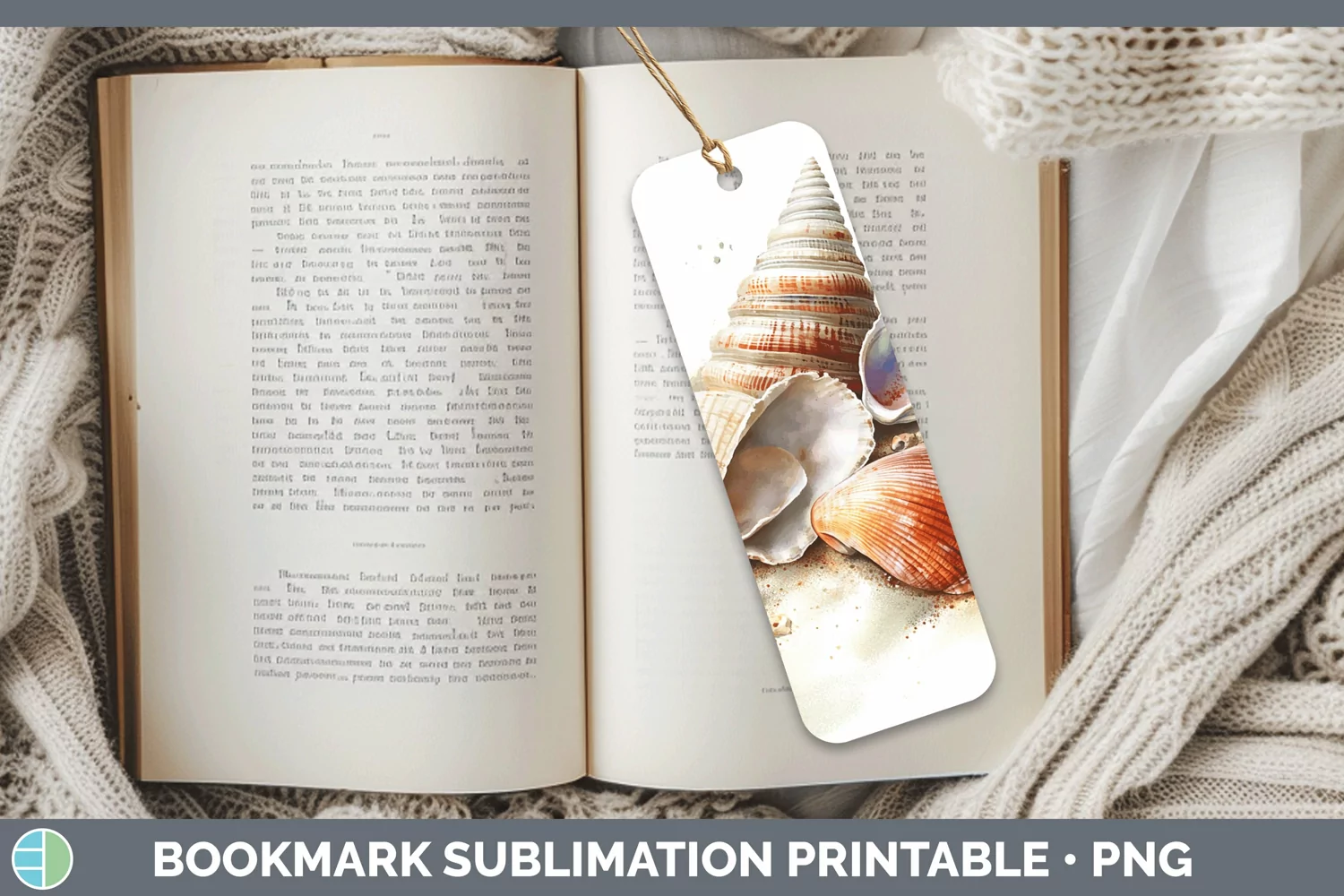 GorgeousWatercolor Bookmark design.
