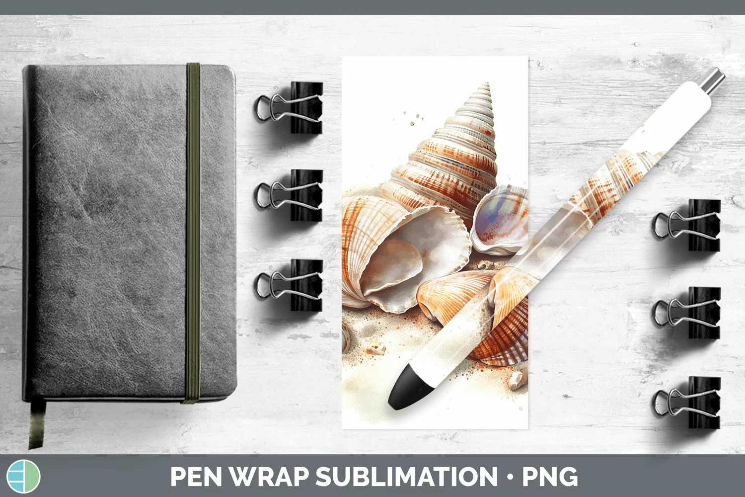 GorgeousWatercolor Pen Wrap design.
