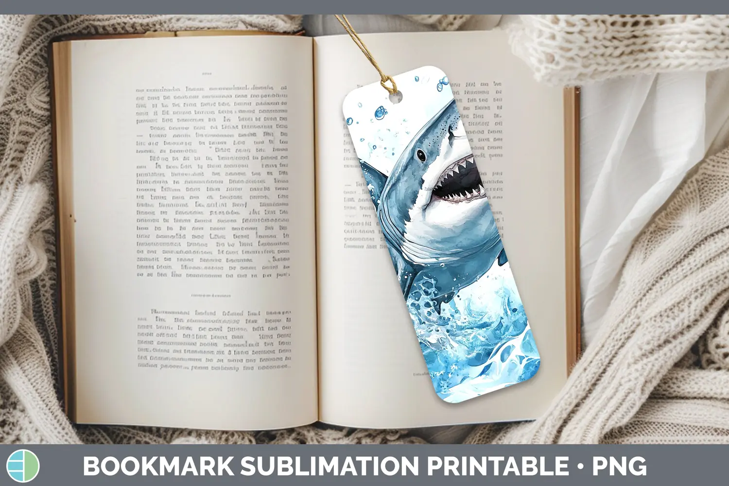 GorgeousWatercolor Bookmark design.