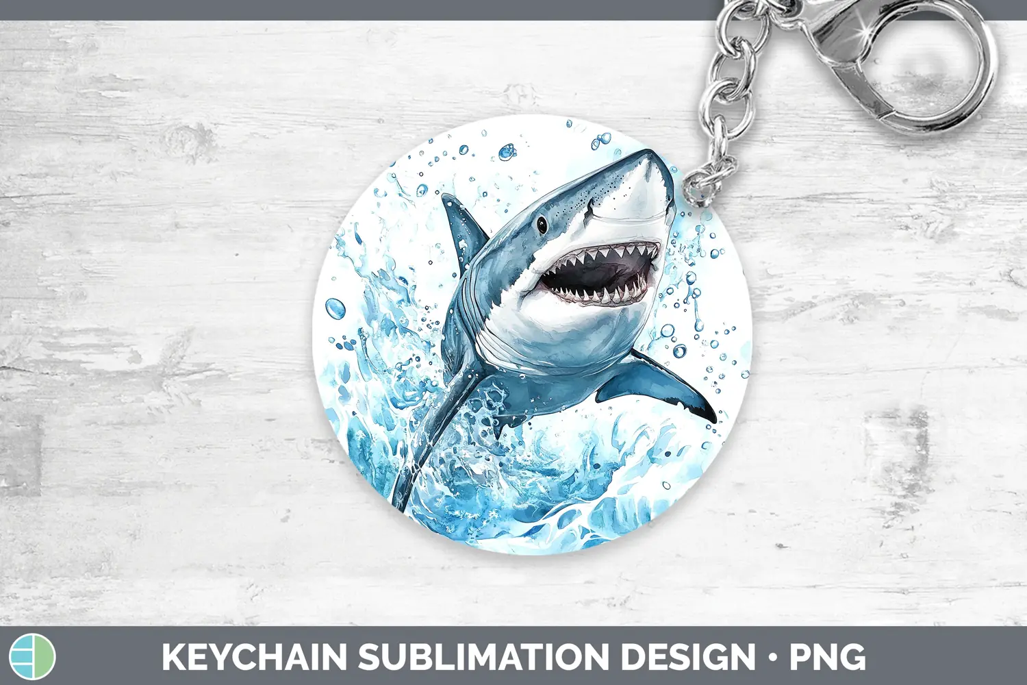 GorgeousWatercolor Keychain design.