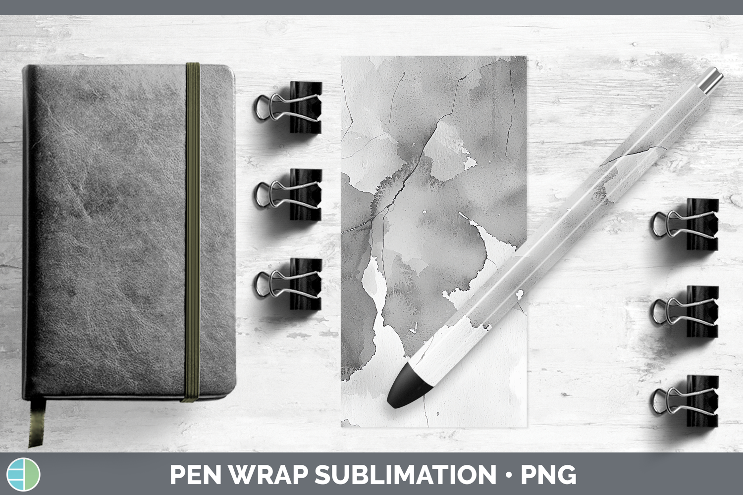 GorgeousWatercolor Pen Wrap design.