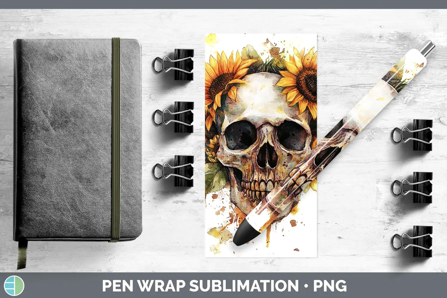 GorgeousWatercolor Pen Wrap design.