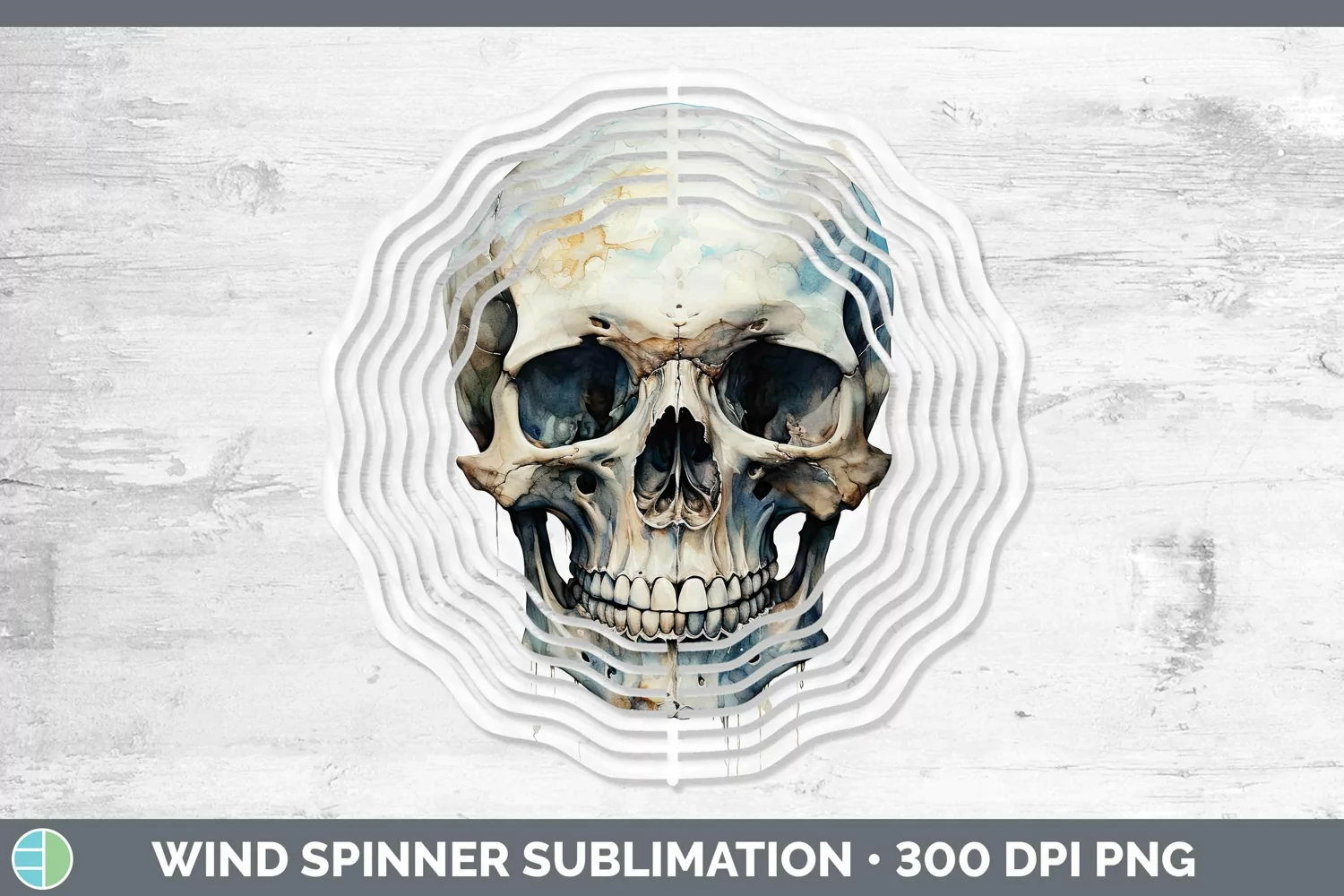 GorgeousWatercolor Wind Spinner design.