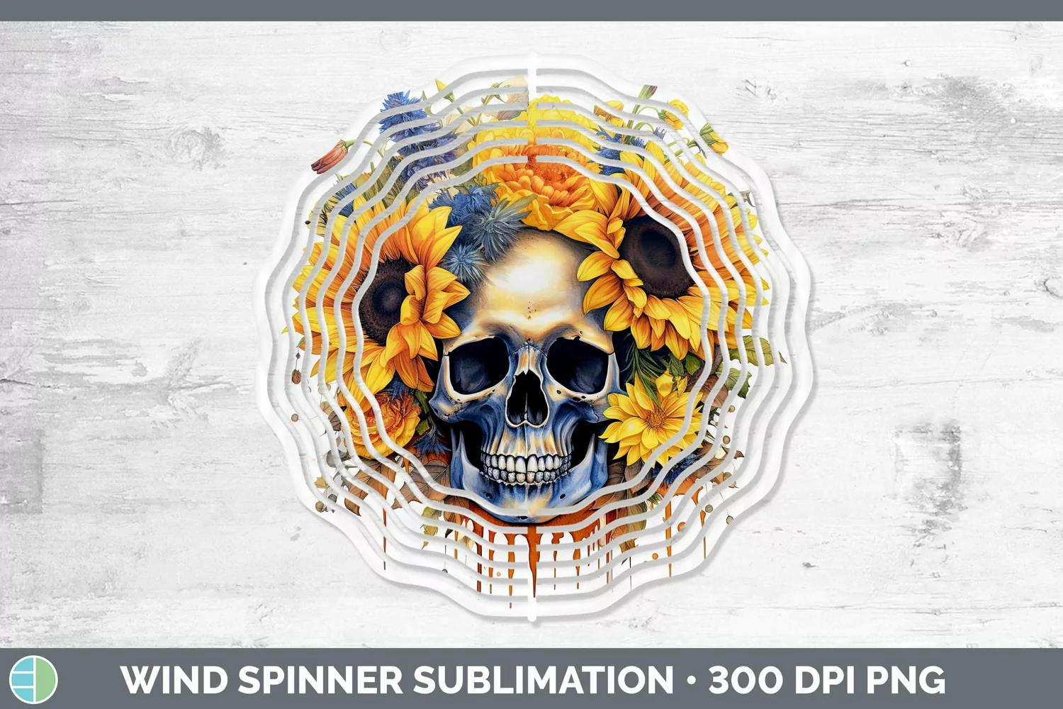 GorgeousWatercolor Wind Spinner design.