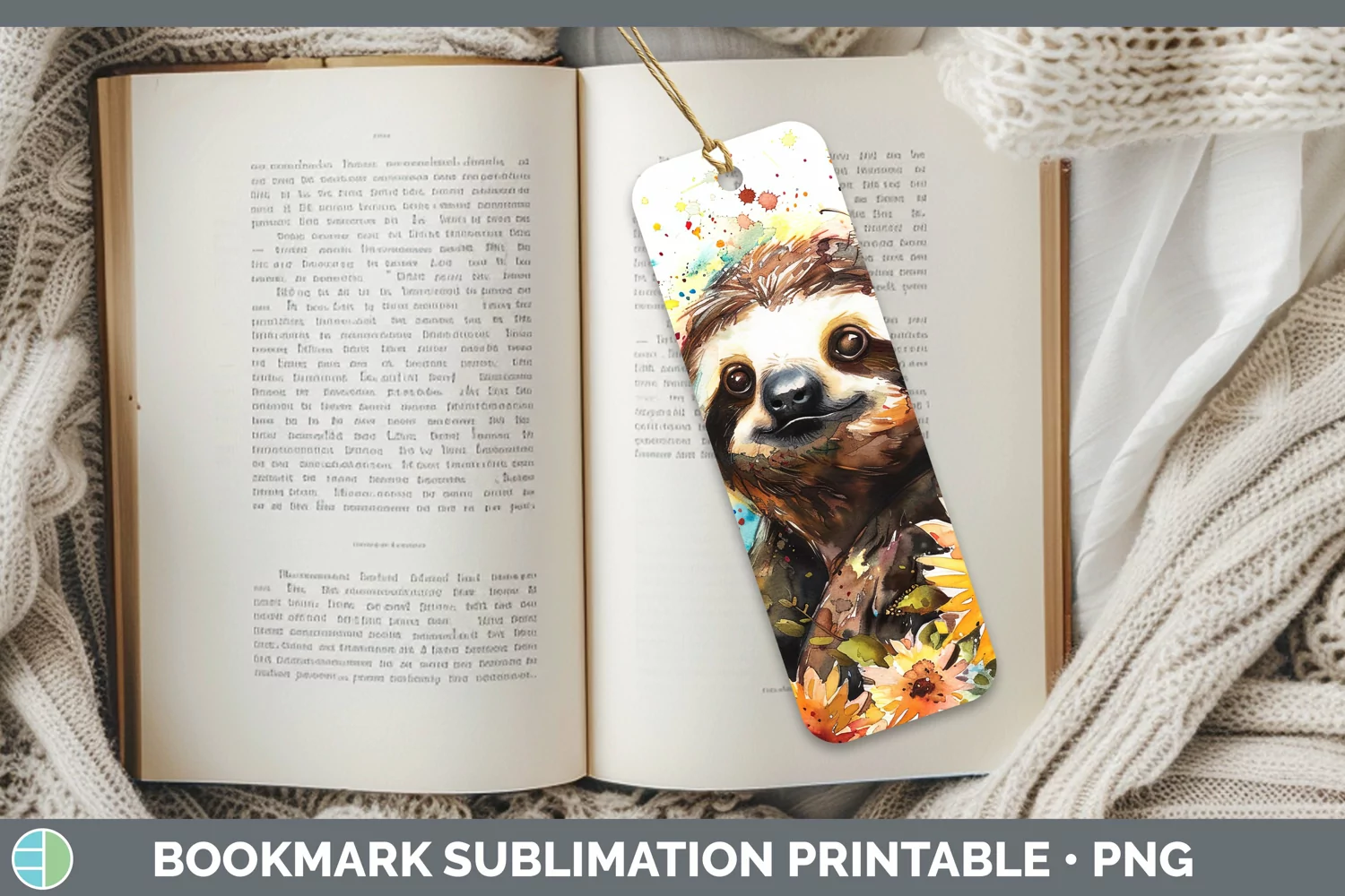 GorgeousWatercolor Bookmark design.