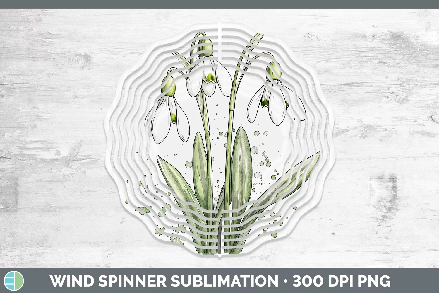 GorgeousWatercolor Wind Spinner design.