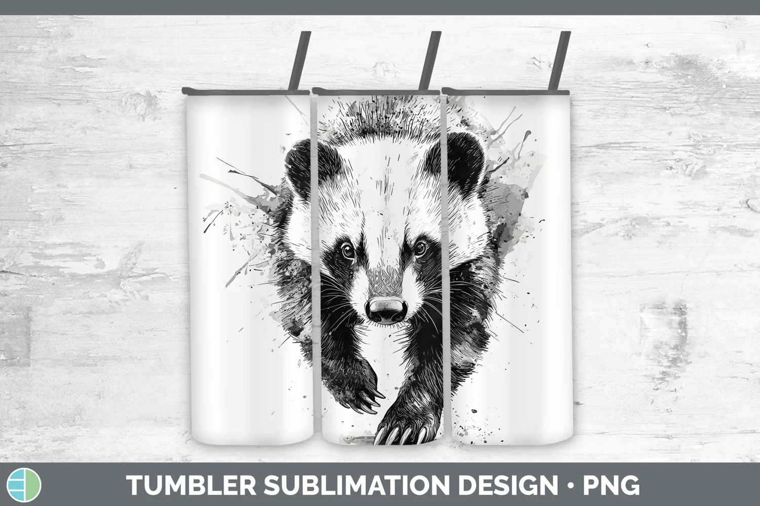 GorgeousWatercolor Splash Tumbler design.