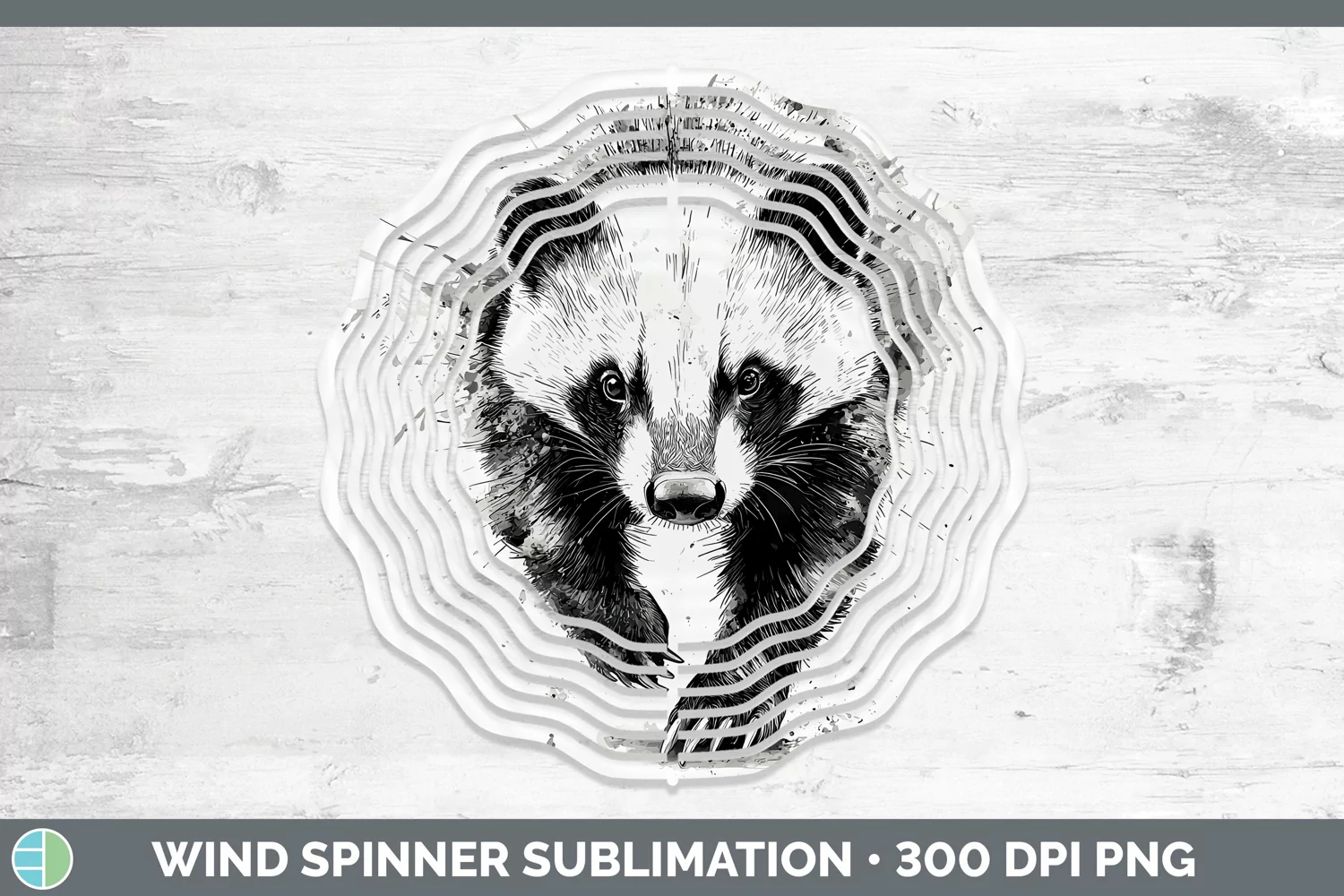 GorgeousWatercolor Splash Wind Spinner design.