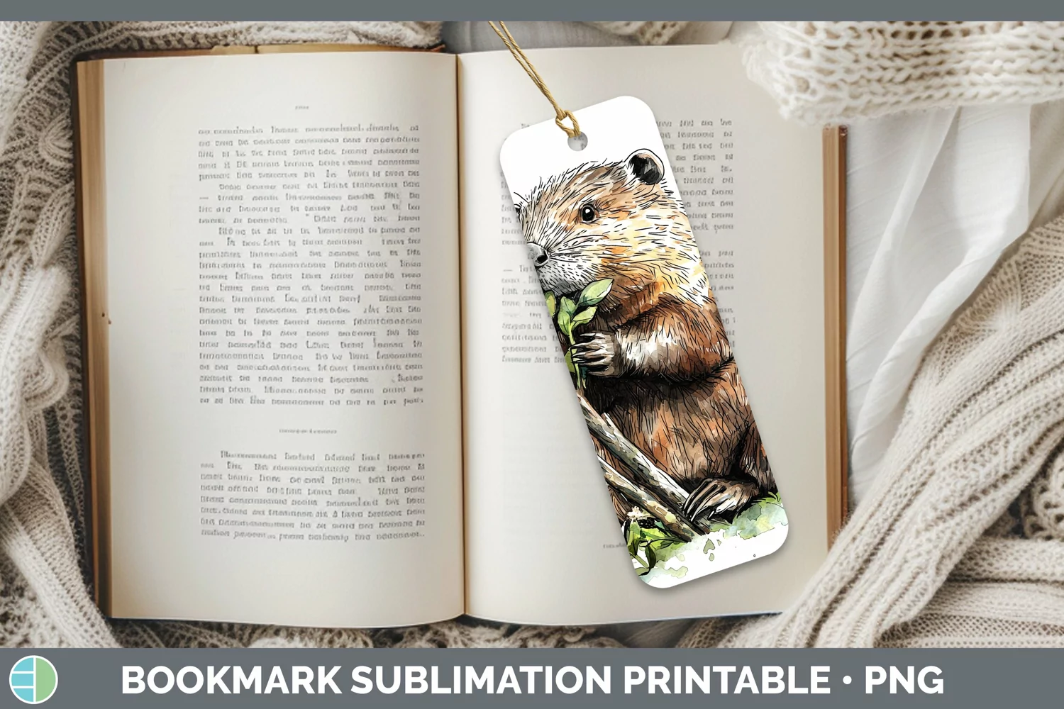 GorgeousWatercolor Splash Bookmark design.