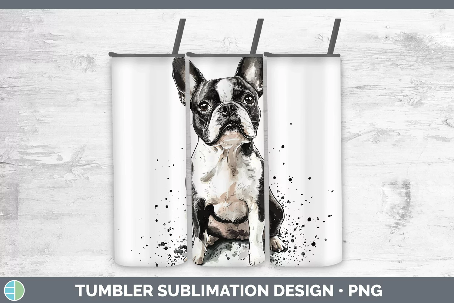 GorgeousWatercolor Splash Tumbler design.