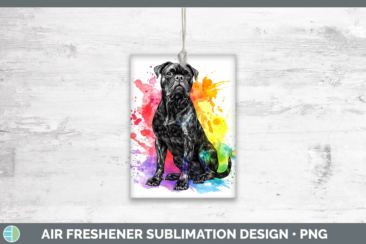 GorgeousWatercolor Splash Air Freshener design.