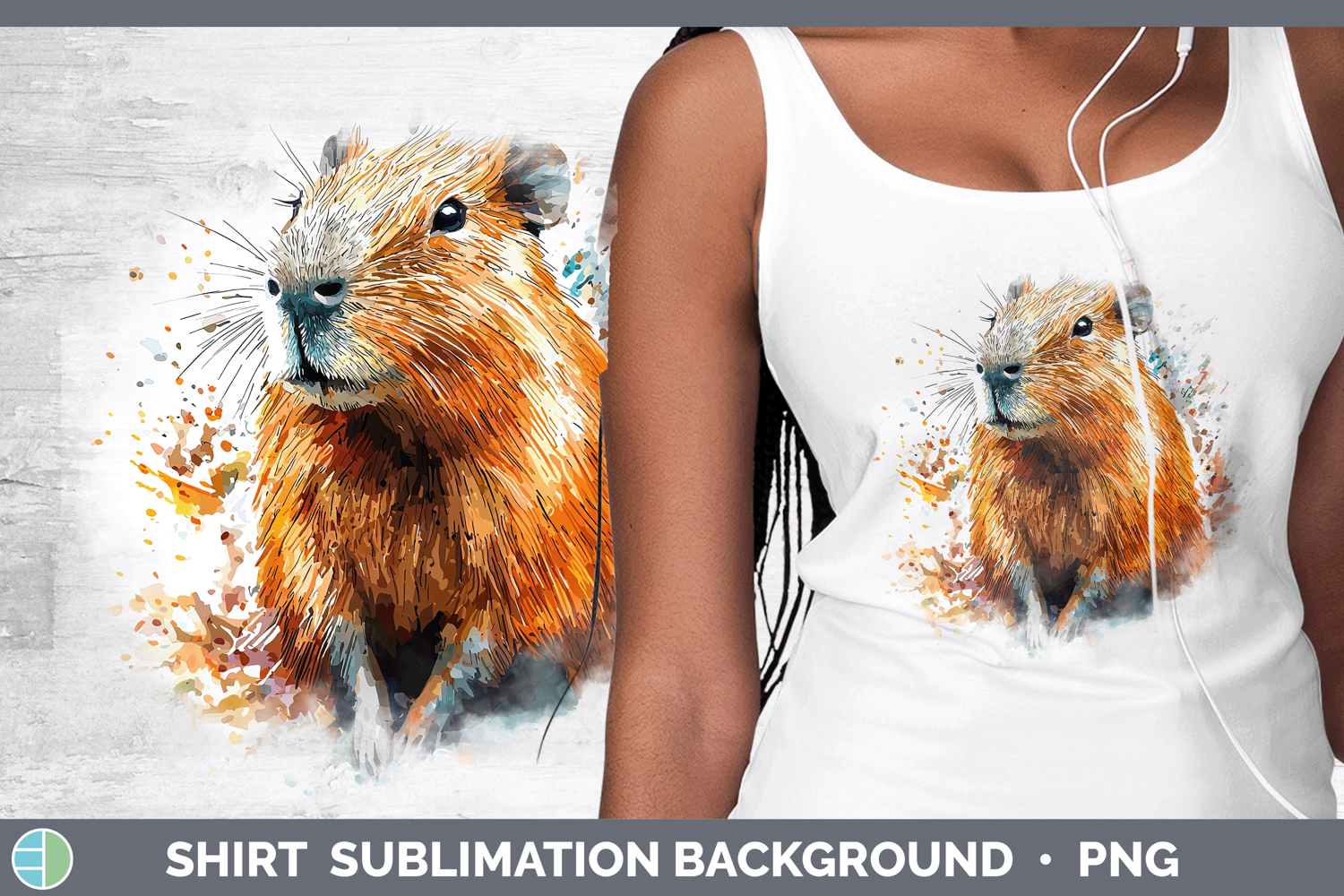 GorgeousWatercolor Splash Shirt design.