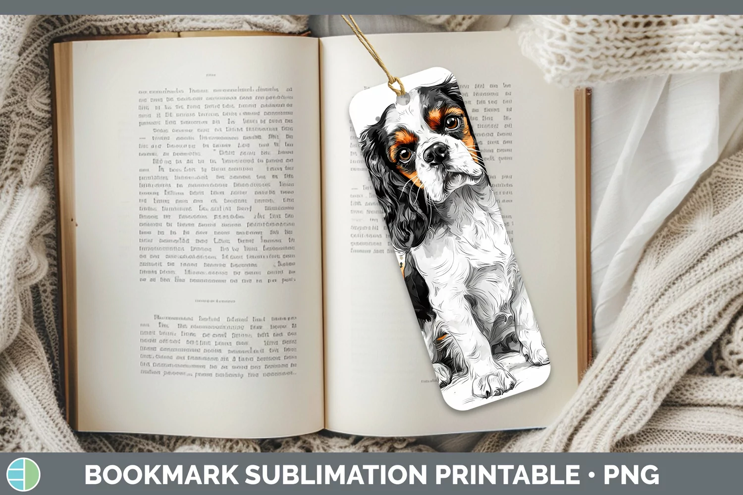 GorgeousWatercolor Splash Bookmark design.