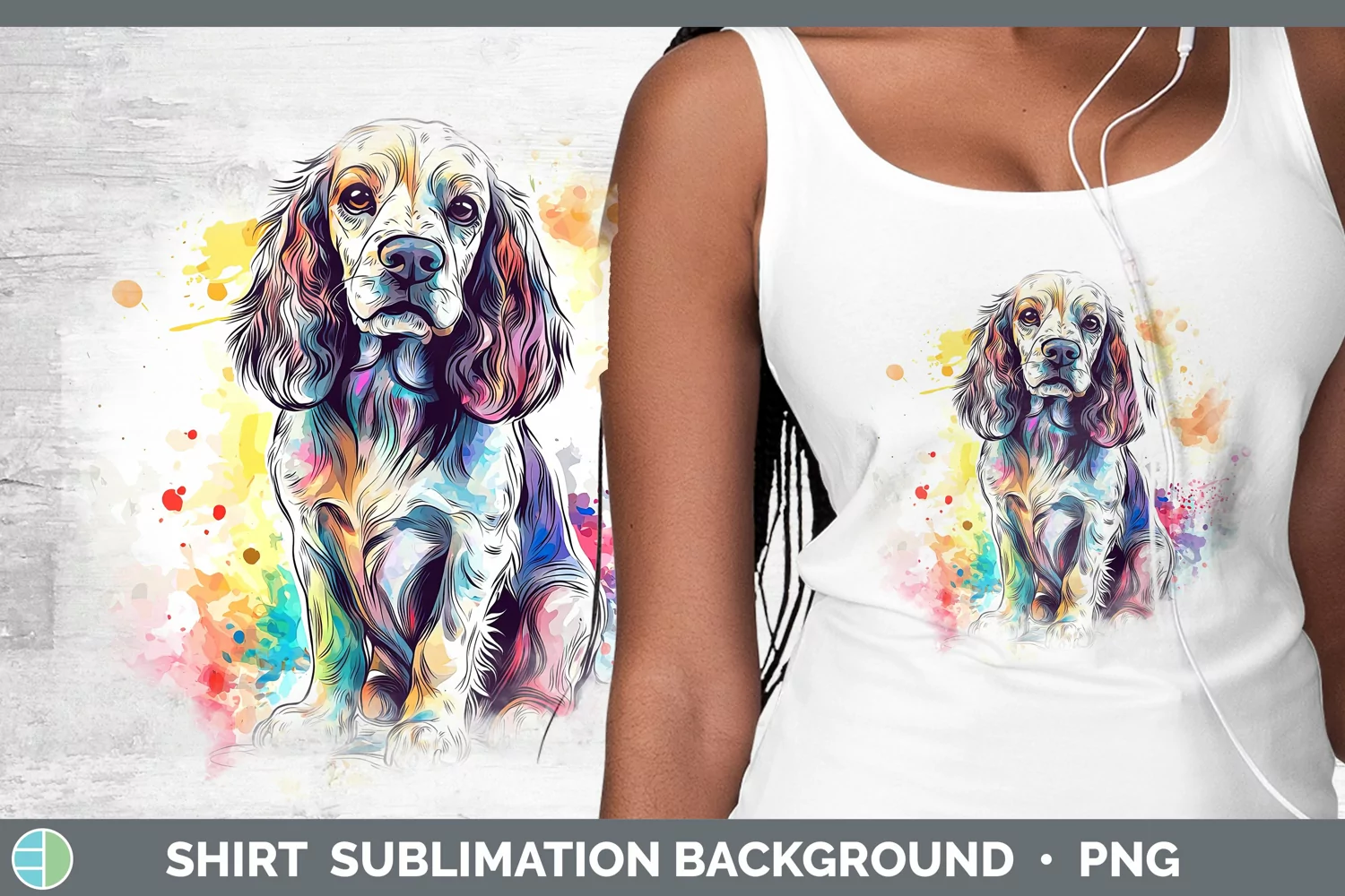 GorgeousWatercolor Splash Shirt design.