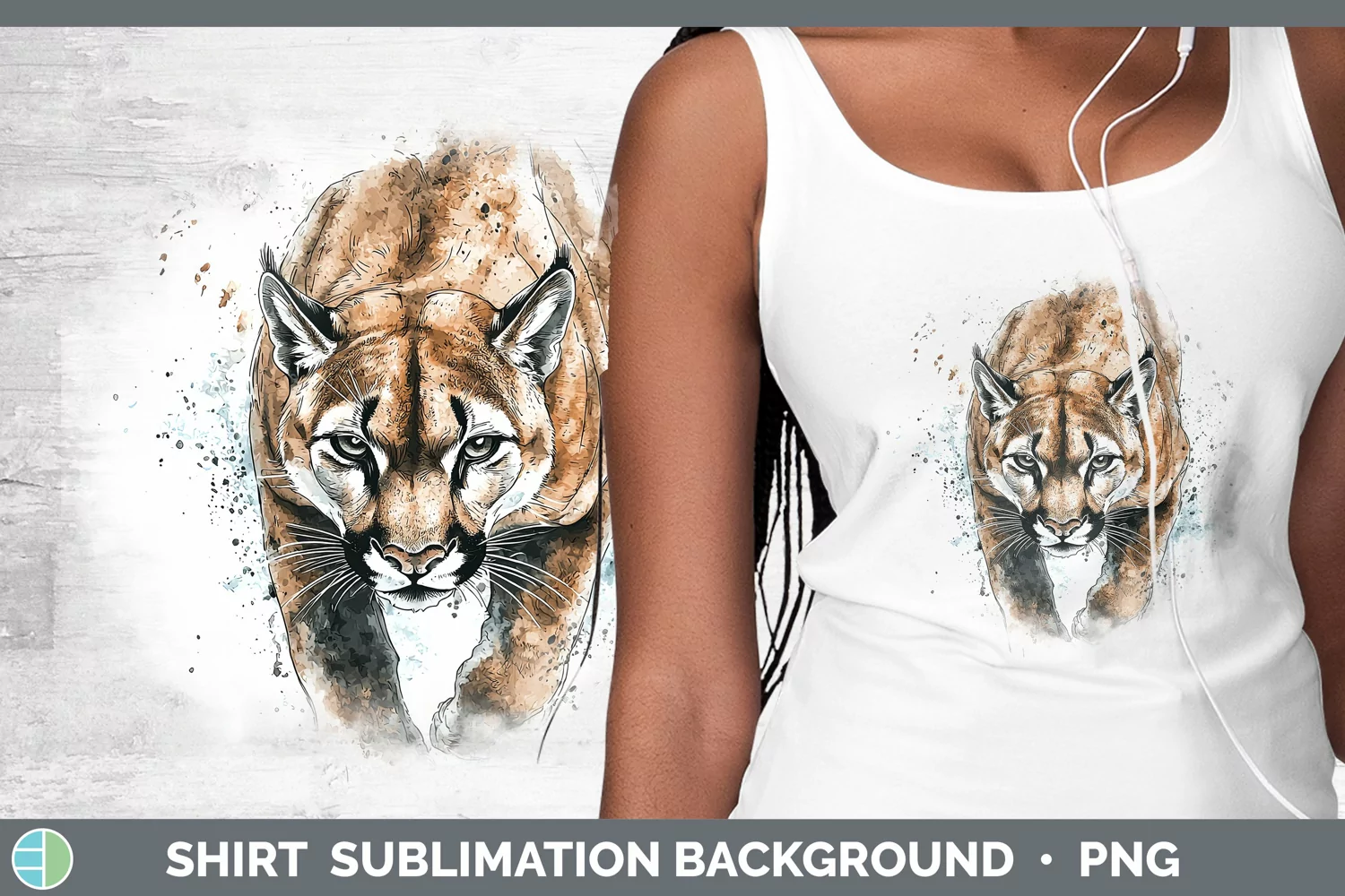 GorgeousWatercolor Splash Shirt design.