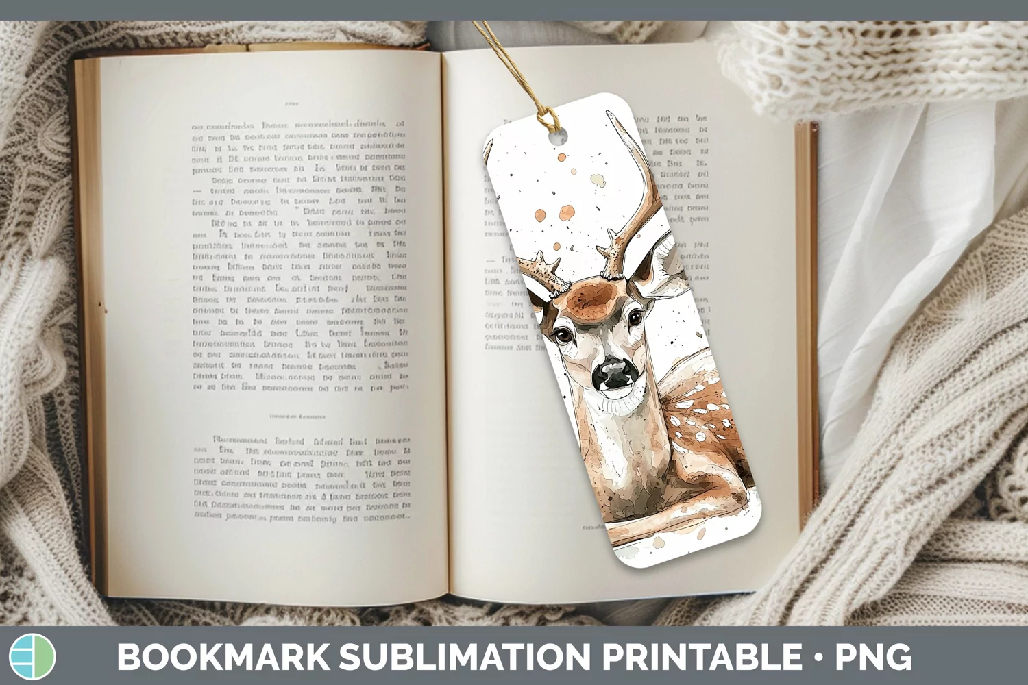 GorgeousWatercolor Splash Bookmark design.