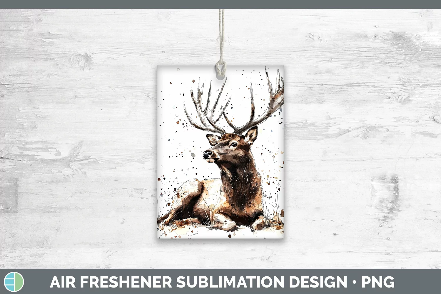 GorgeousWatercolor Splash Air Freshener design.