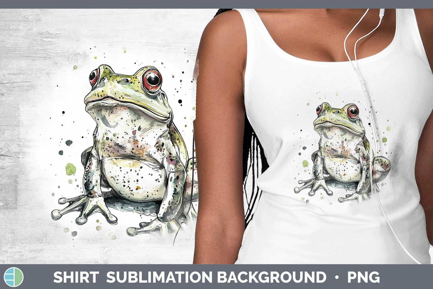 GorgeousWatercolor Splash Farm Shirt design.