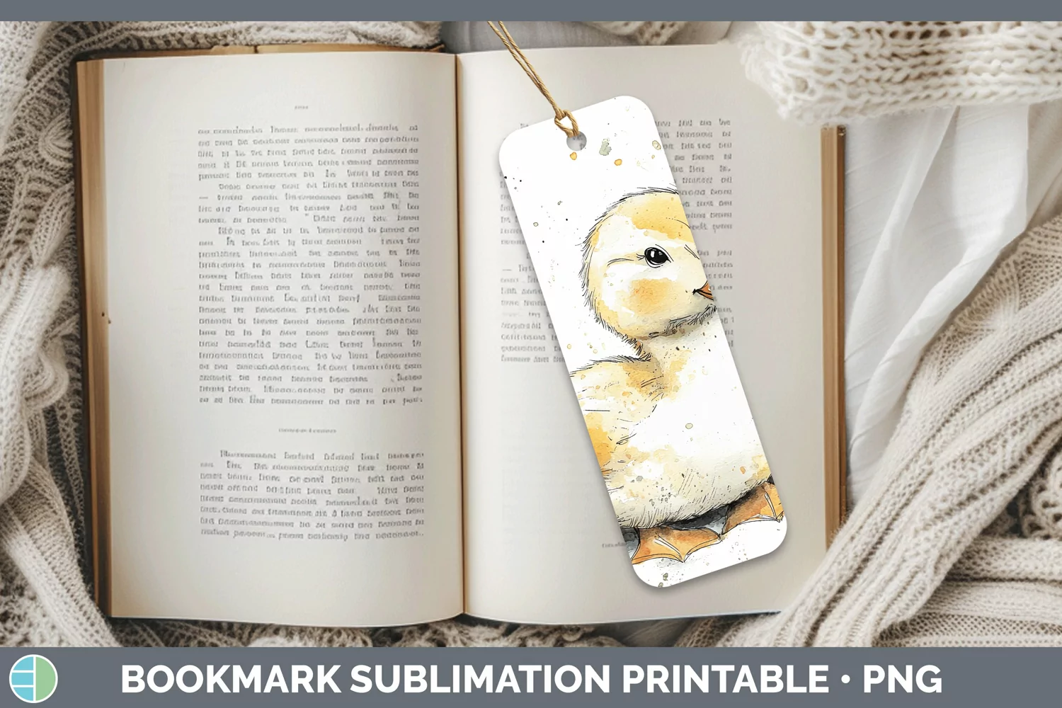 GorgeousWatercolor Splash Farm Bookmark design.