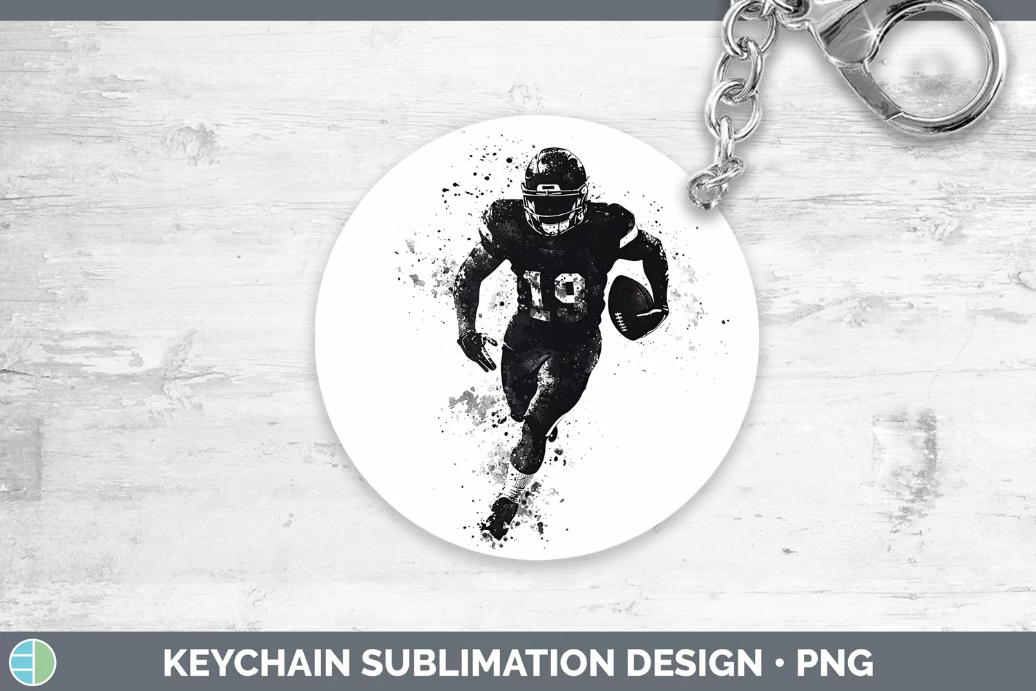 GorgeousWatercolor Splash Keychain design.