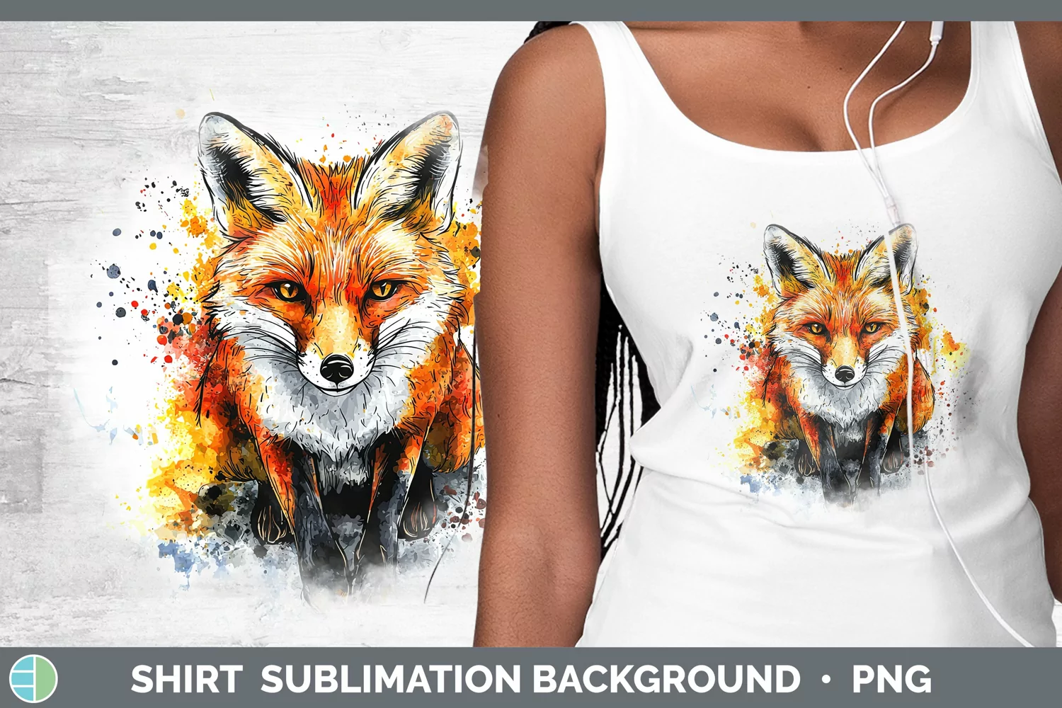 GorgeousWatercolor Splash Shirt design.