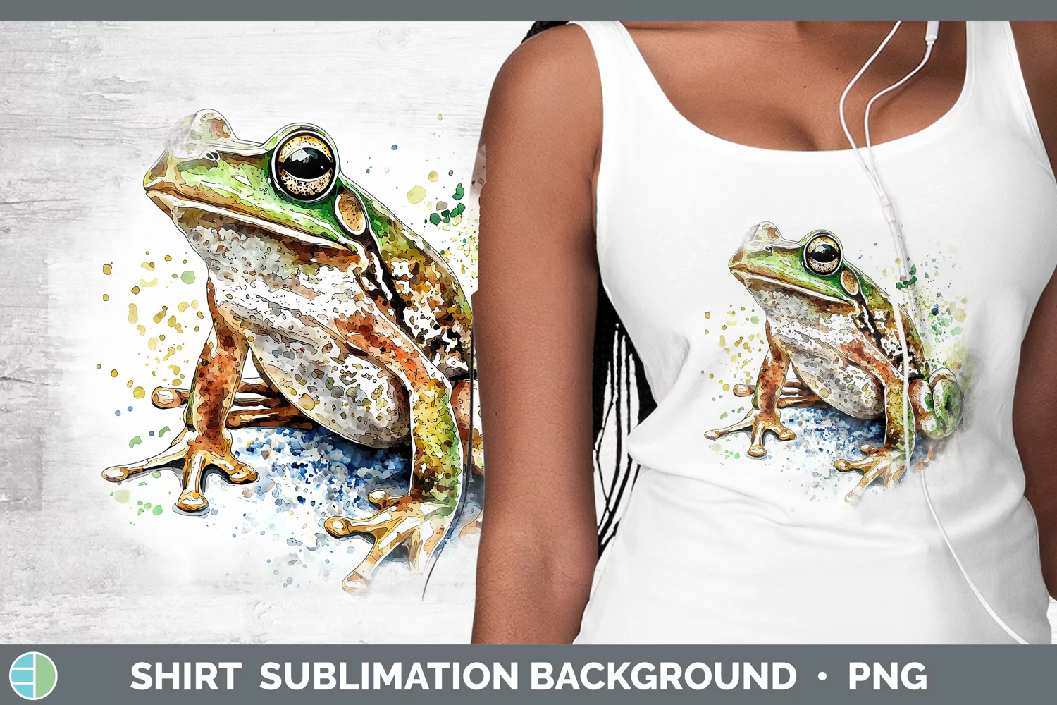 GorgeousWatercolor Splash Shirt design.