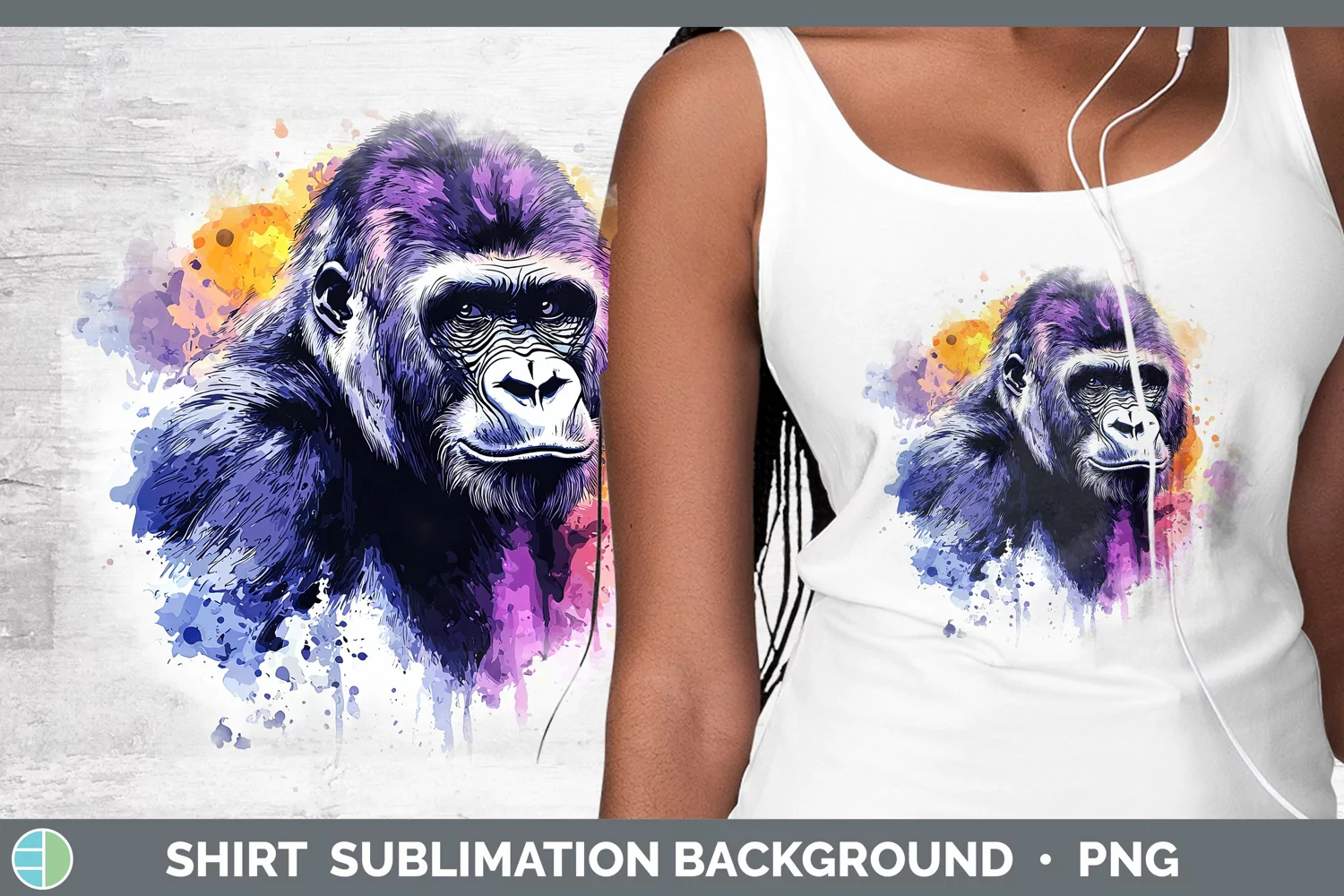 GorgeousWatercolor Splash Shirt design.