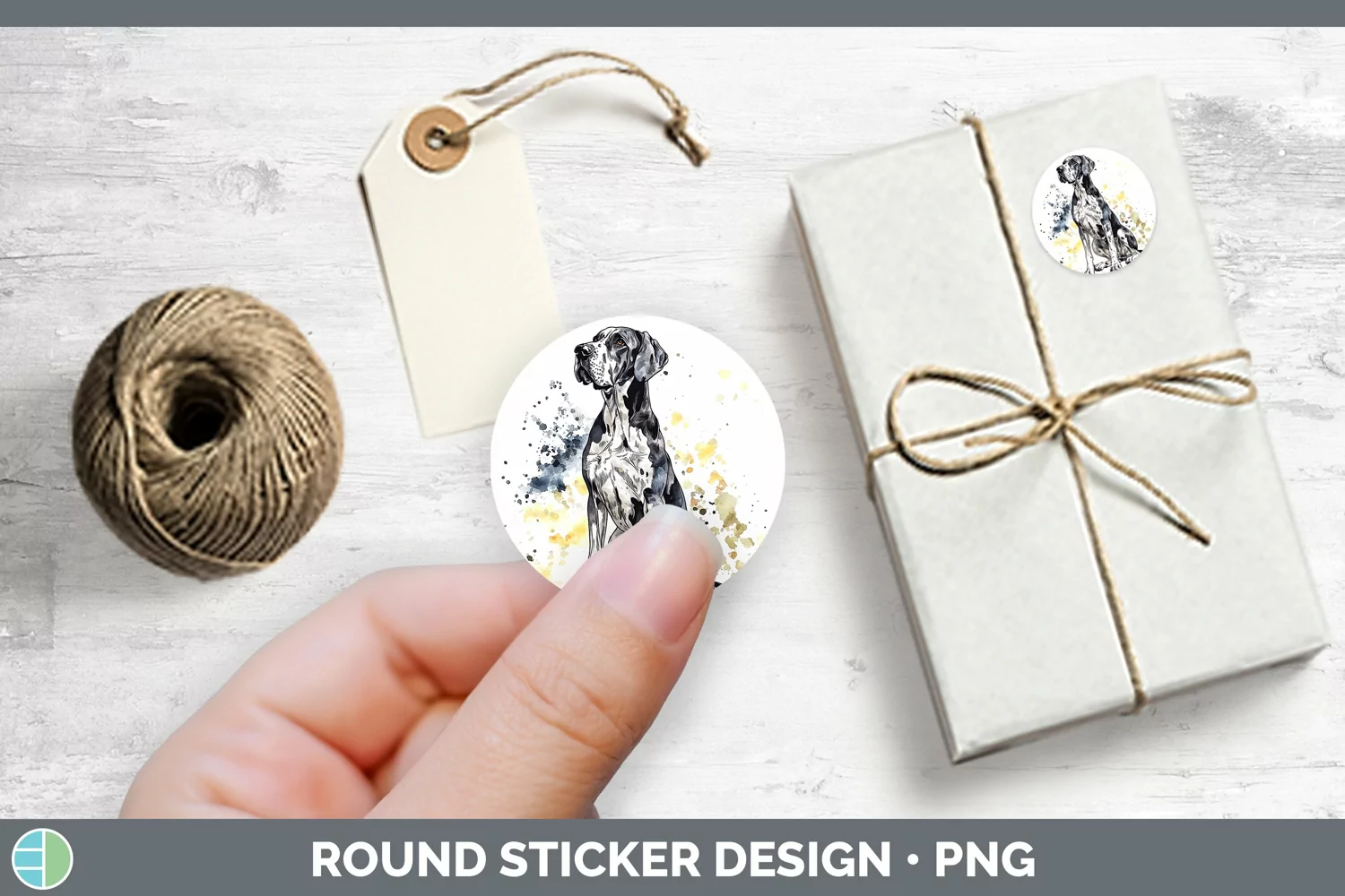 GorgeousWatercolor Splash Stickers design.