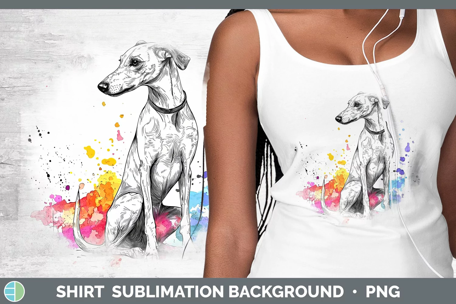 GorgeousWatercolor Splash Shirt design.