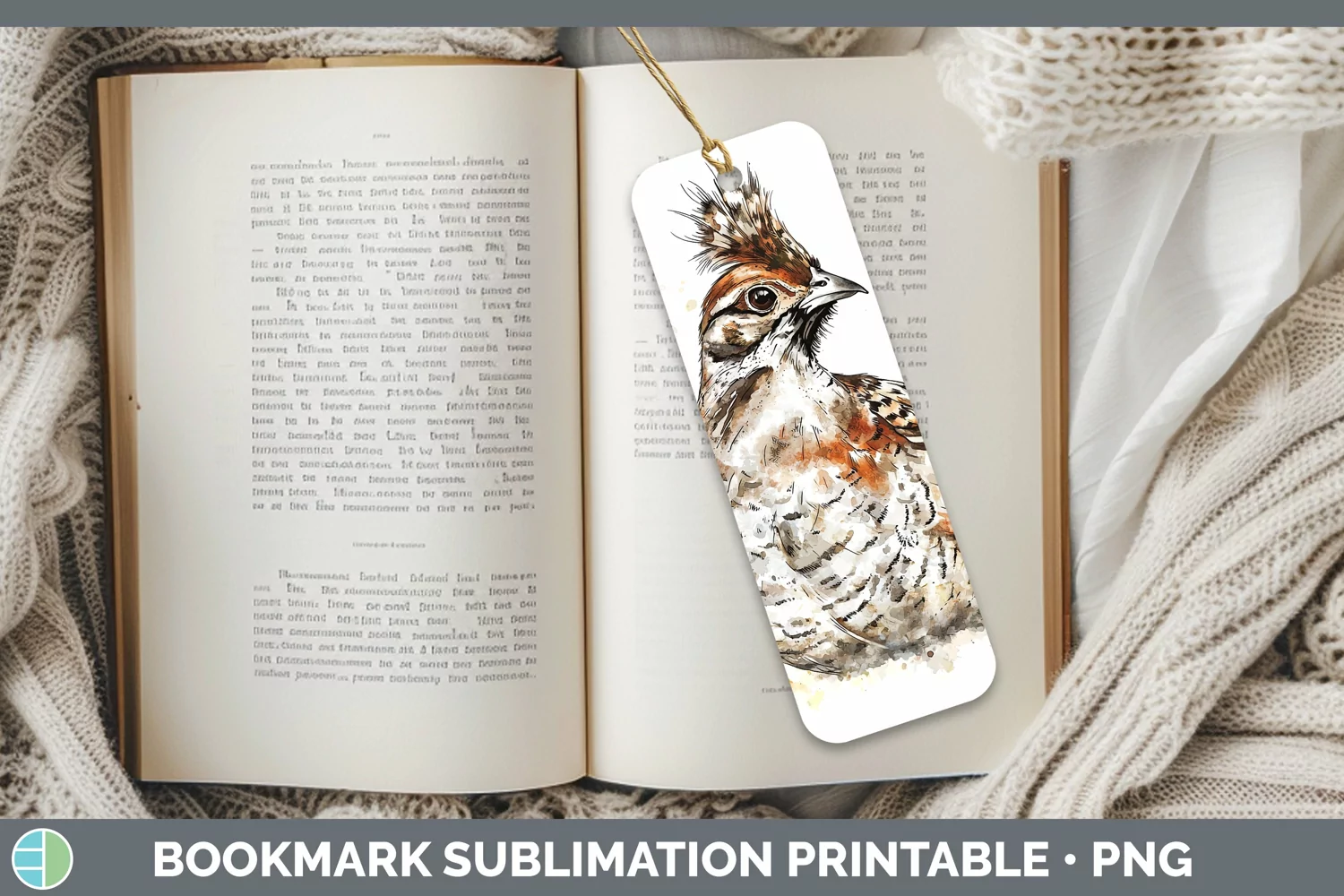 GorgeousWatercolor Splash Bookmark design.