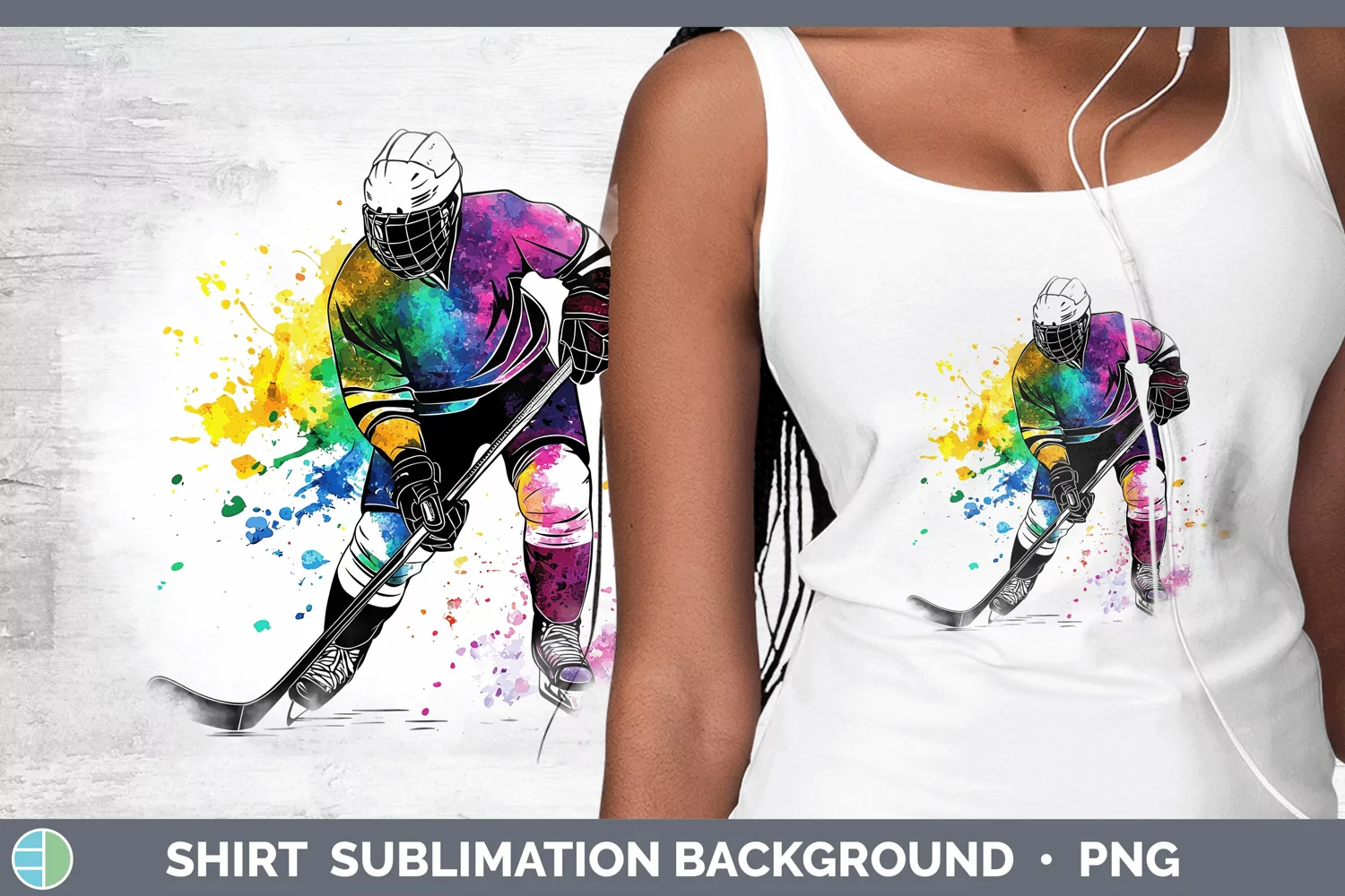 GorgeousWatercolor Splash Shirt design.