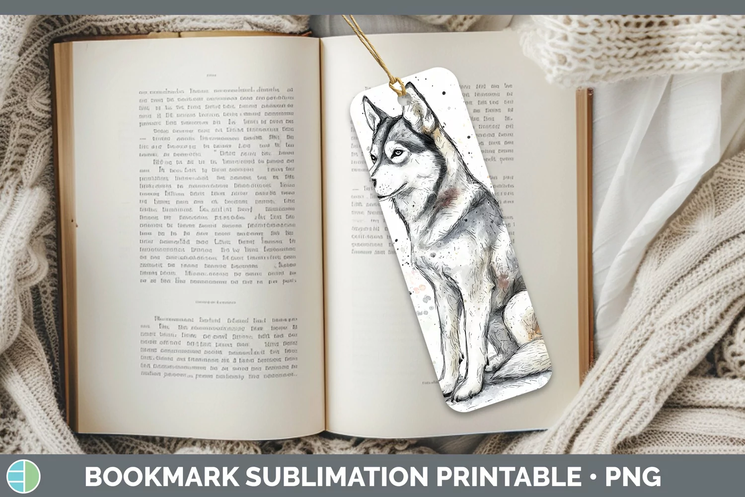 GorgeousWatercolor Splash Bookmark design.