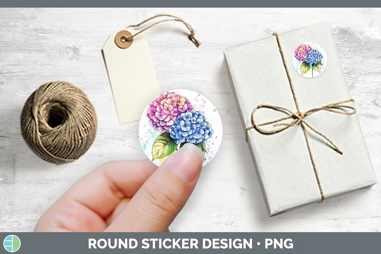GorgeousWatercolor Splash Stickers design.