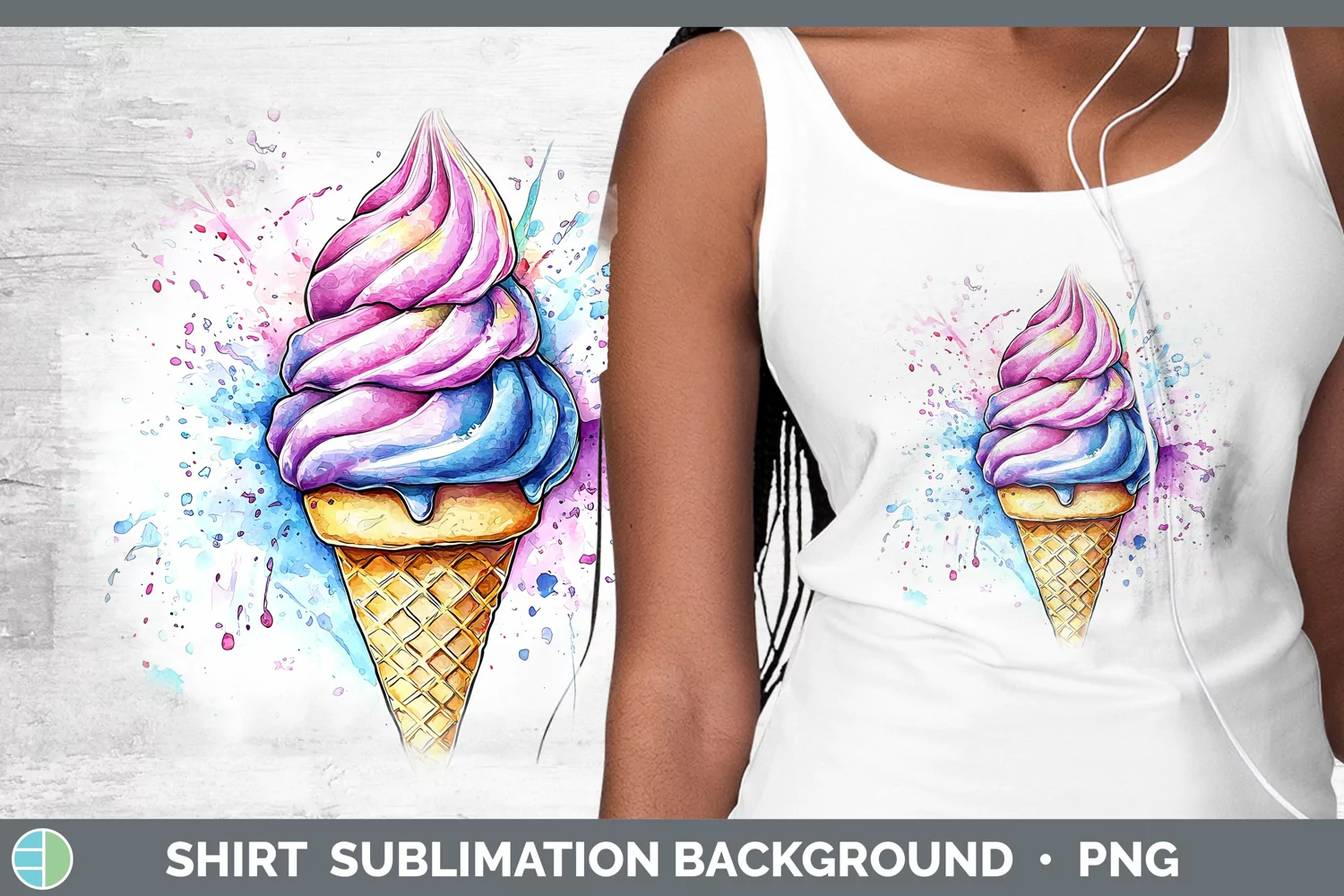 GorgeousWatercolor Splash Shirt design.