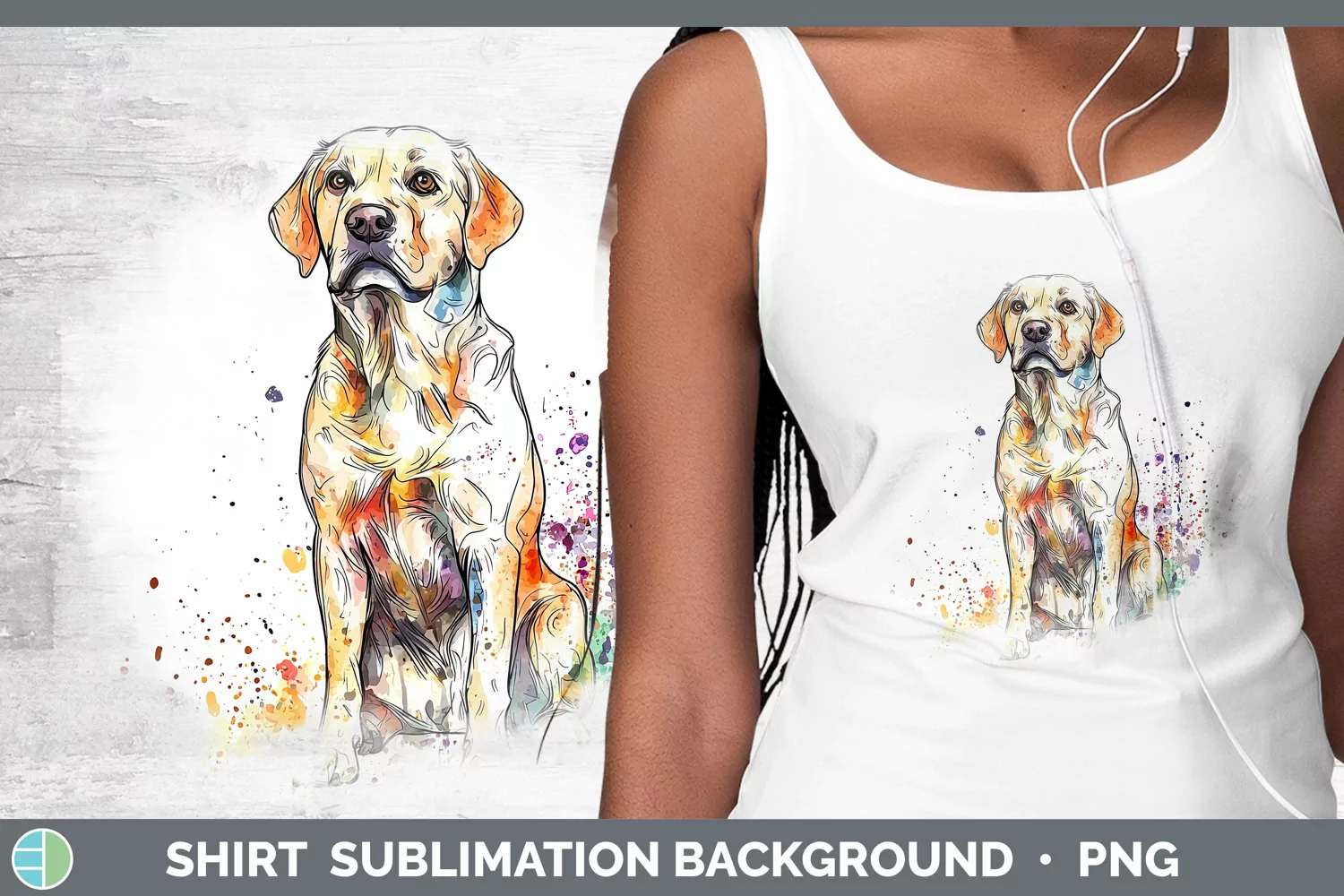 GorgeousWatercolor Splash Shirt design.