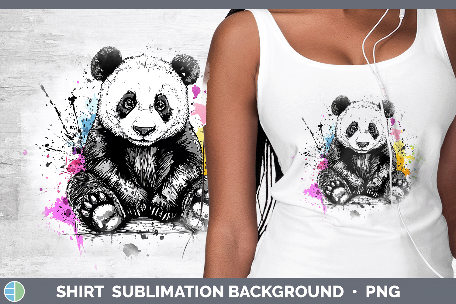GorgeousWatercolor Splash Shirt design.