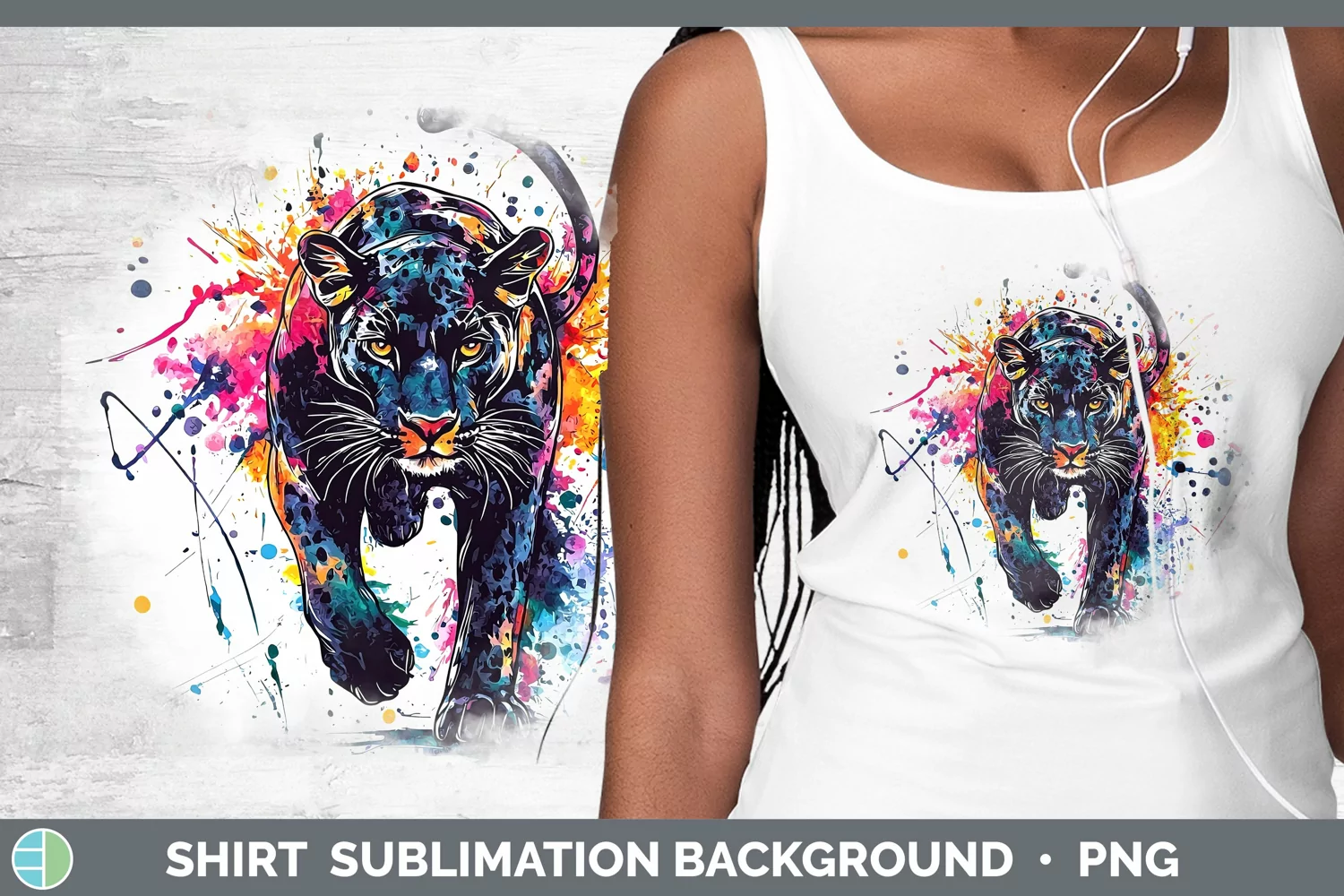 GorgeousWatercolor Splash Shirt design.