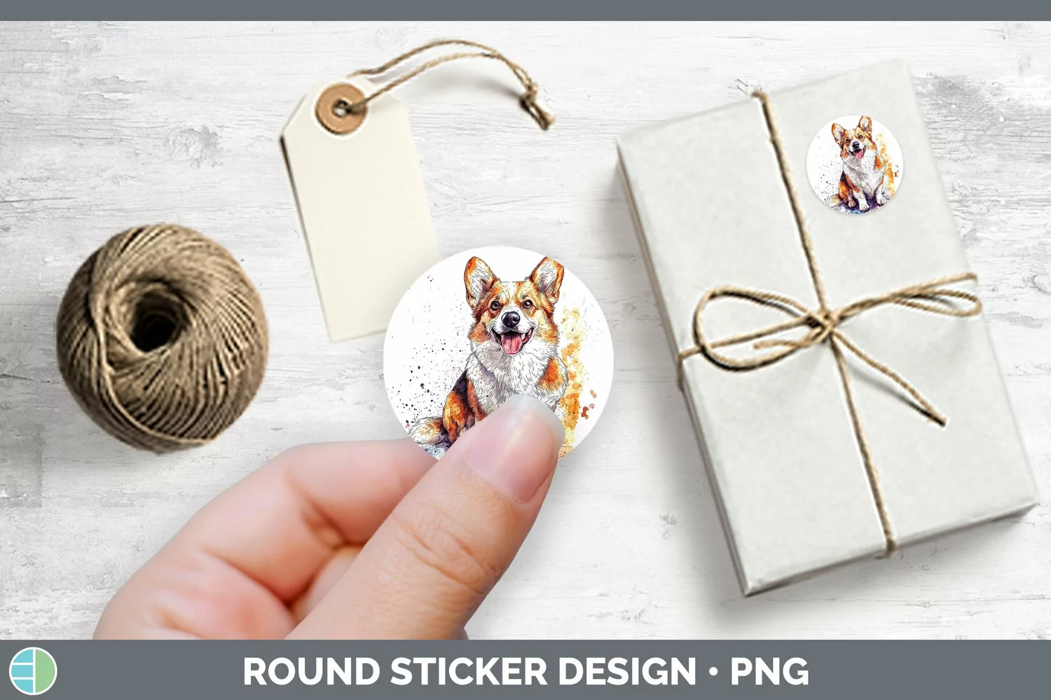 GorgeousWatercolor Splash Stickers design.