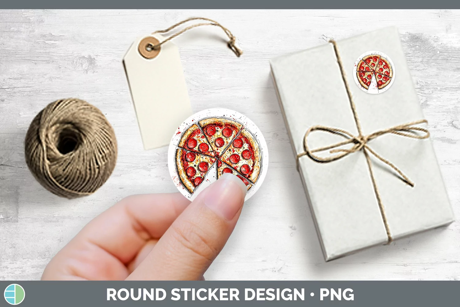 GorgeousWatercolor Splash Stickers design.