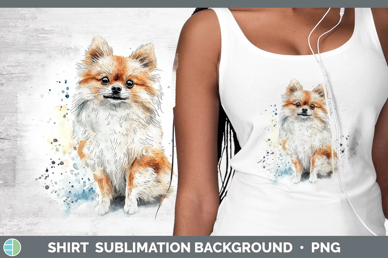 GorgeousWatercolor Splash Shirt design.