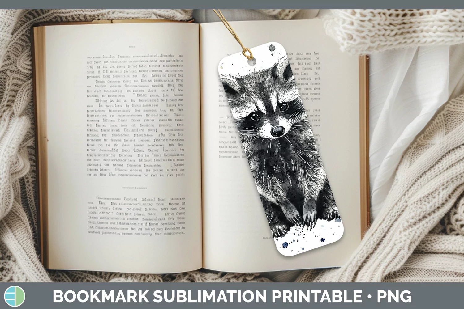 GorgeousWatercolor Splash Bookmark design.