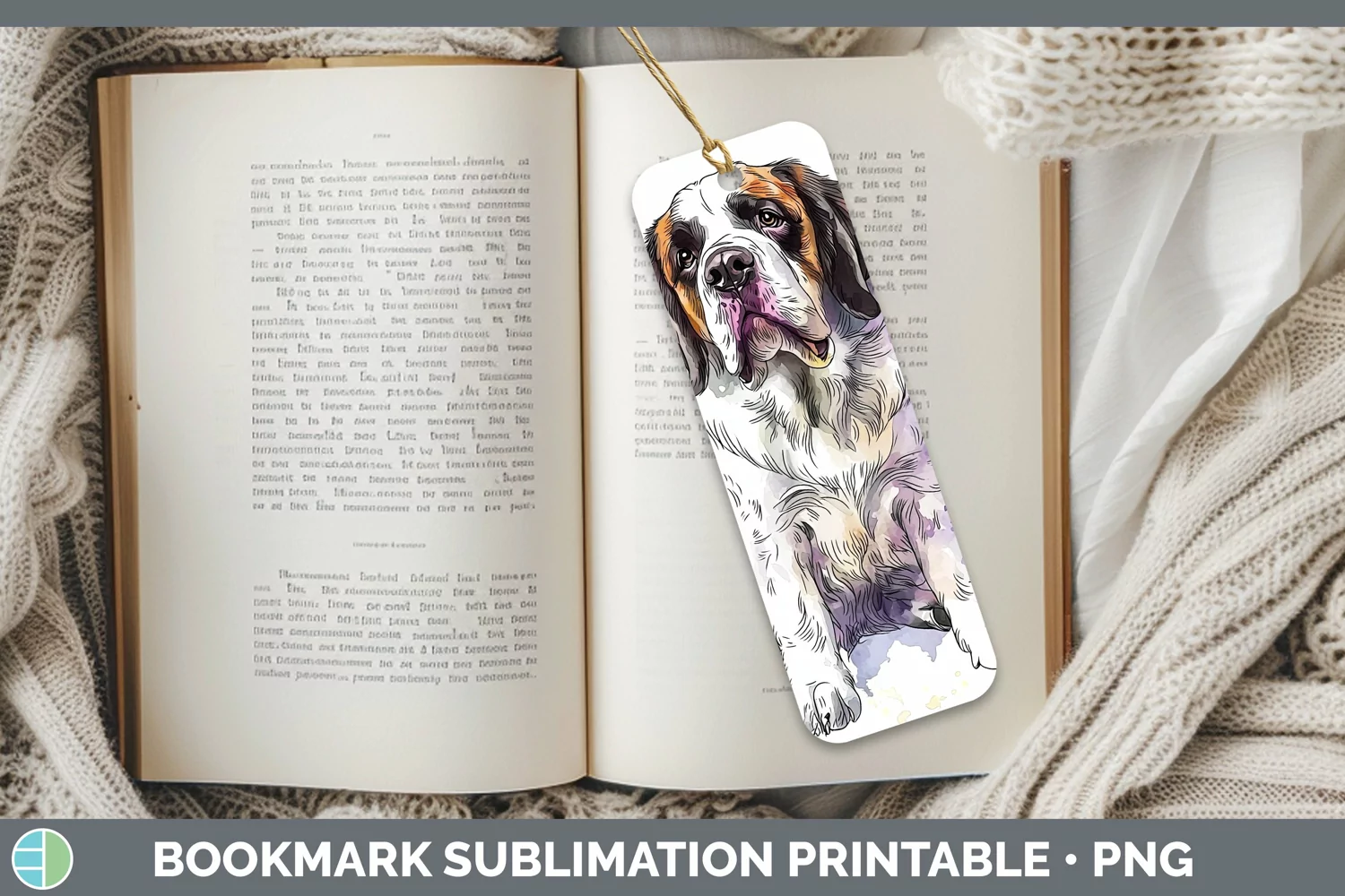 GorgeousWatercolor Splash Bookmark design.