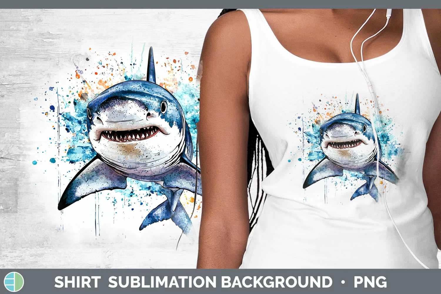 GorgeousWatercolor Splash Shirt design.