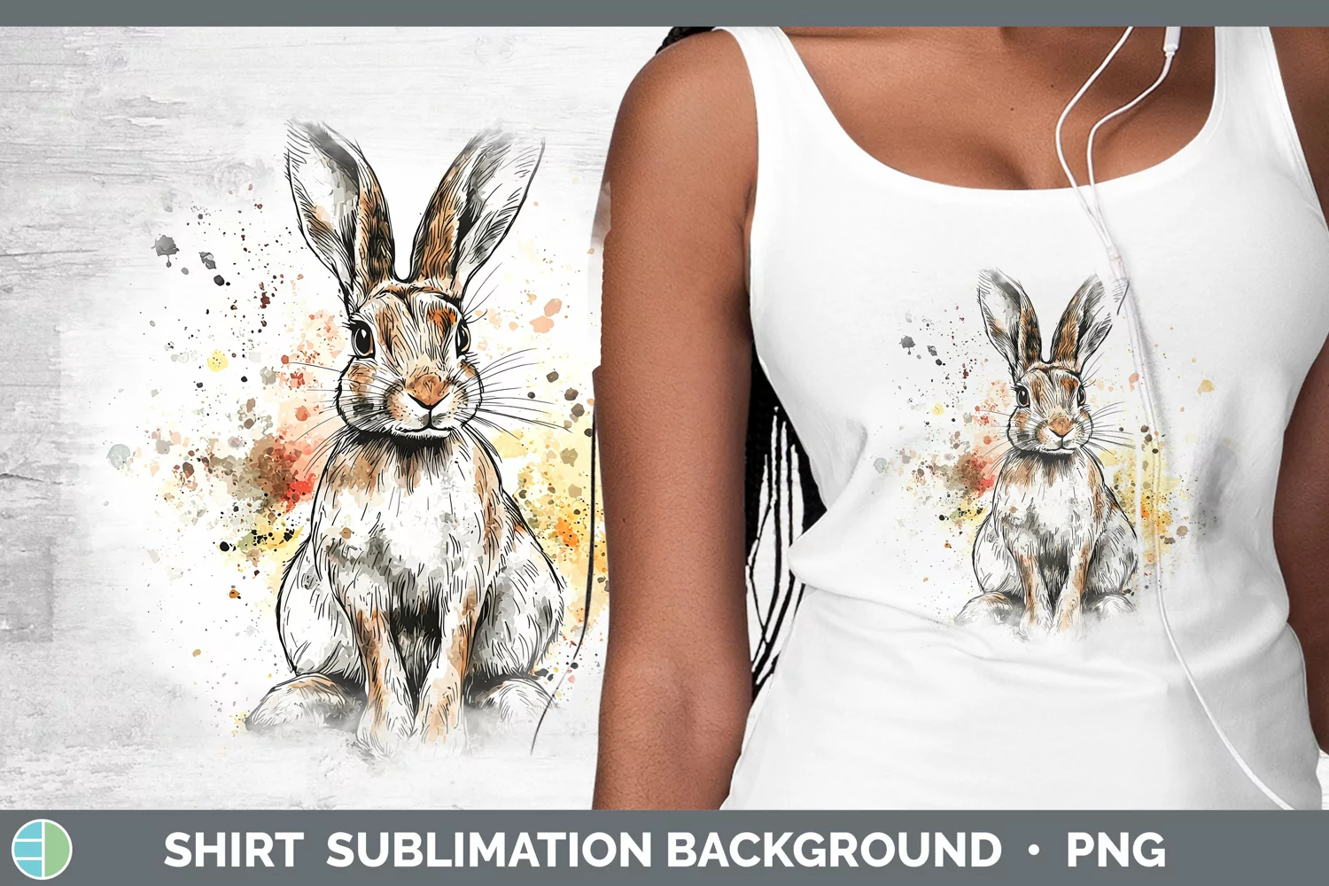 GorgeousWatercolor Splash Shirt design.