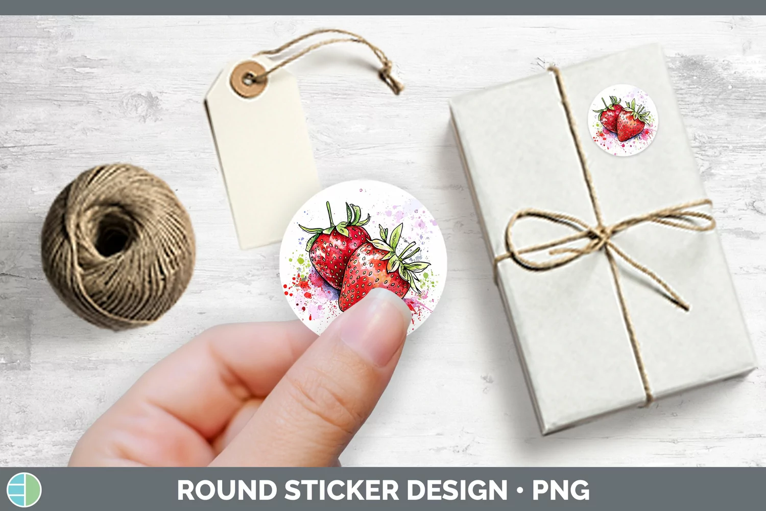 GorgeousWatercolor Splash Stickers design.