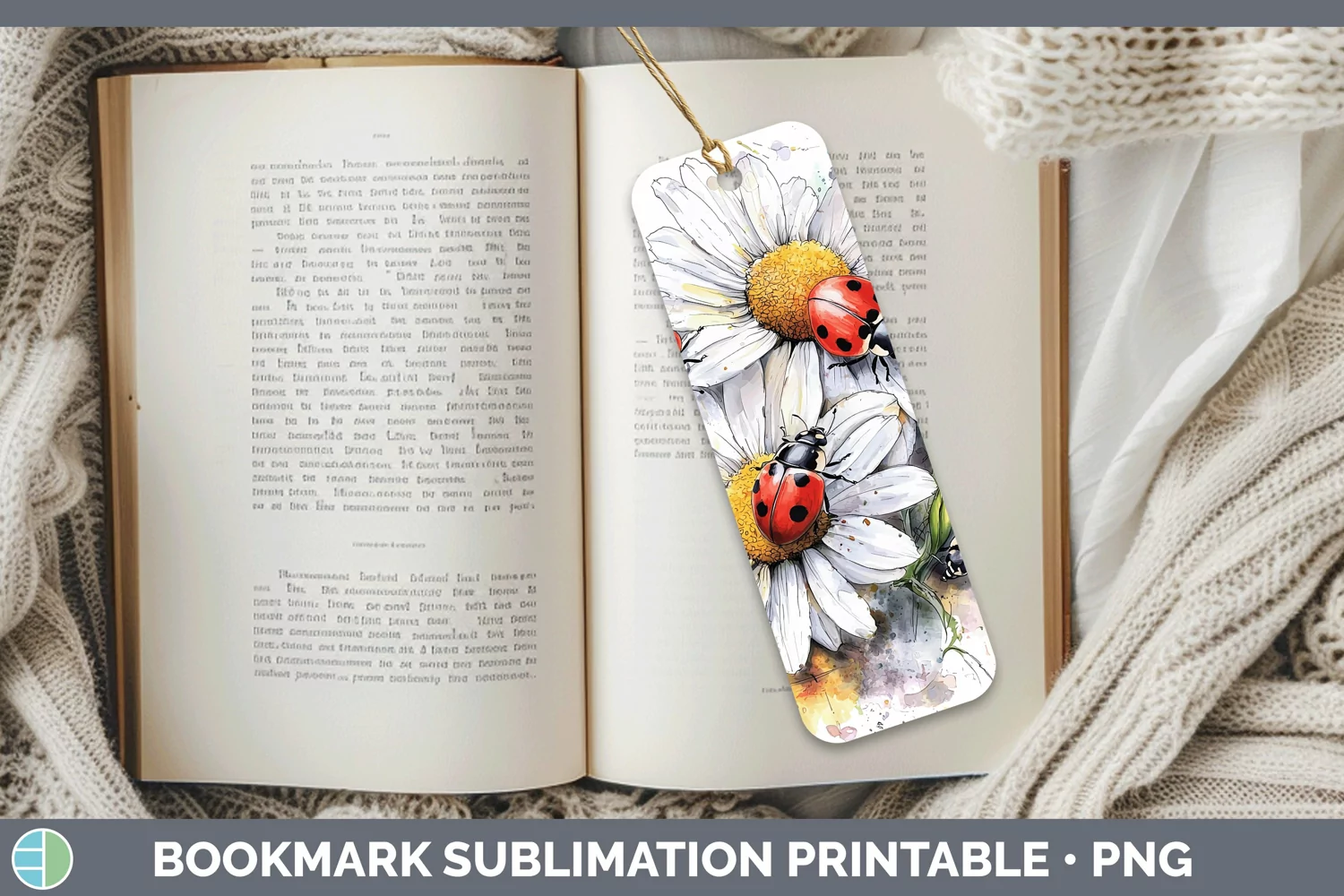 GorgeousWatercolor Splash Toy Bookmark design.