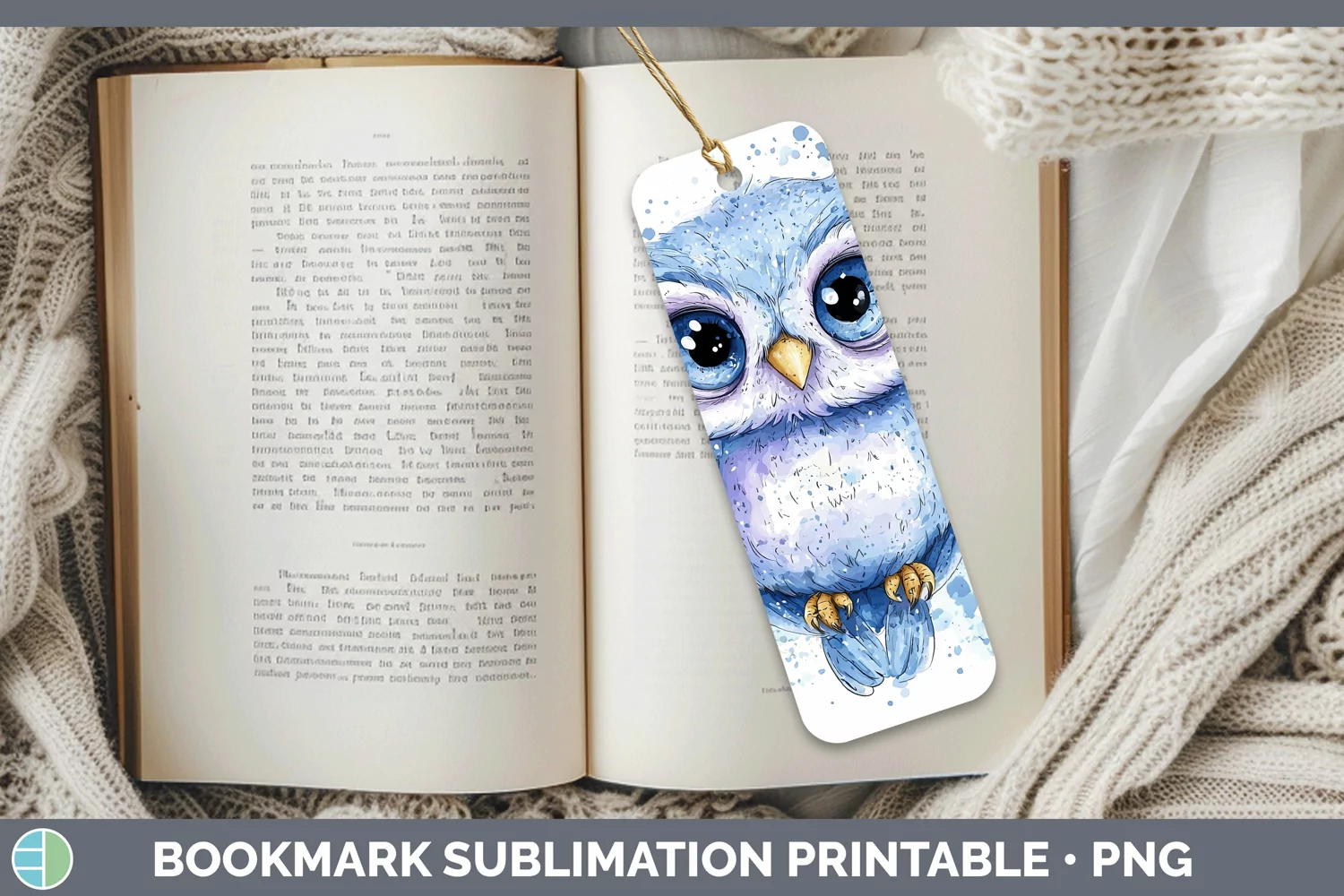 GorgeousWatercolor Splash Toy Bookmark design.