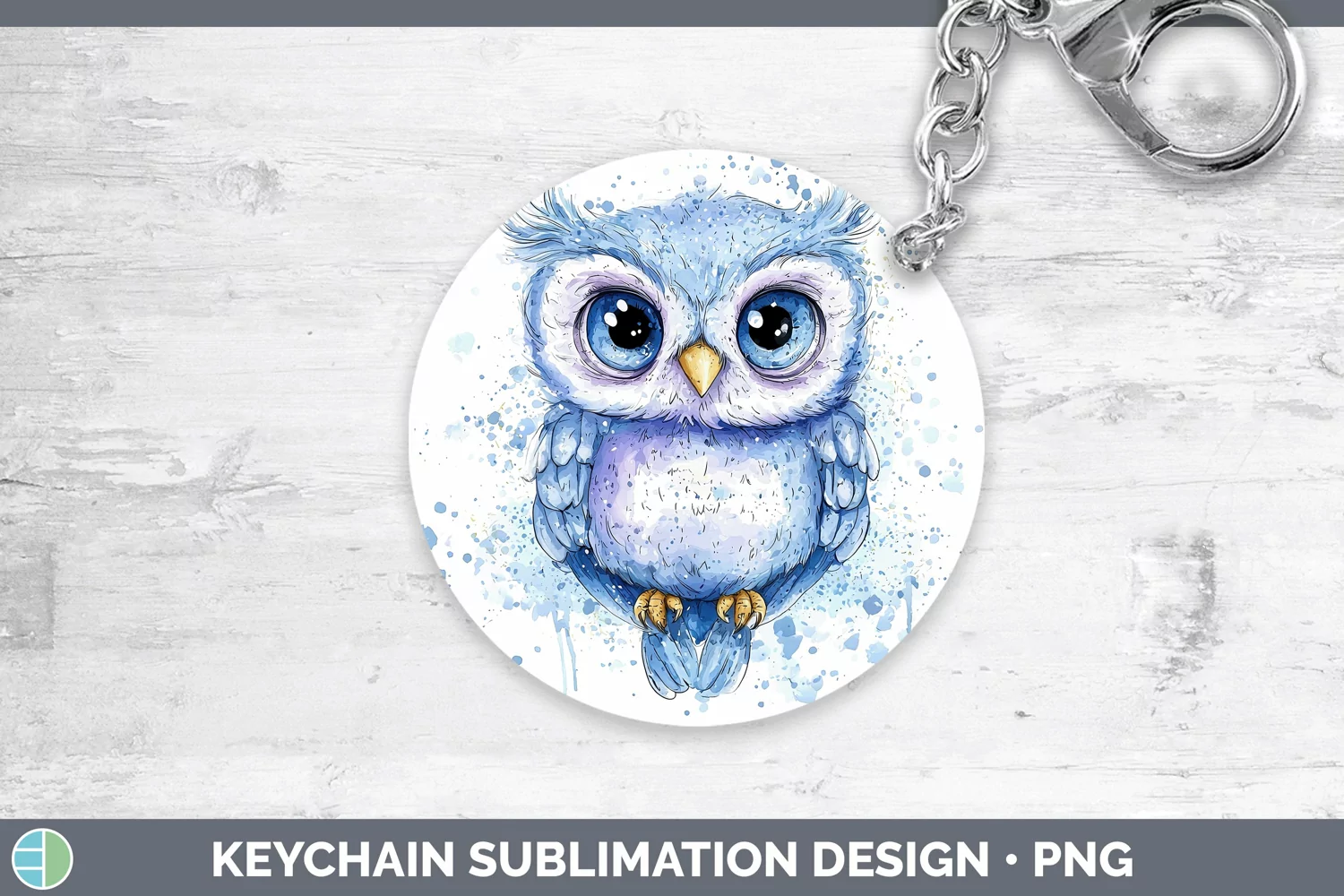 GorgeousWatercolor Splash Toy Keychain design.