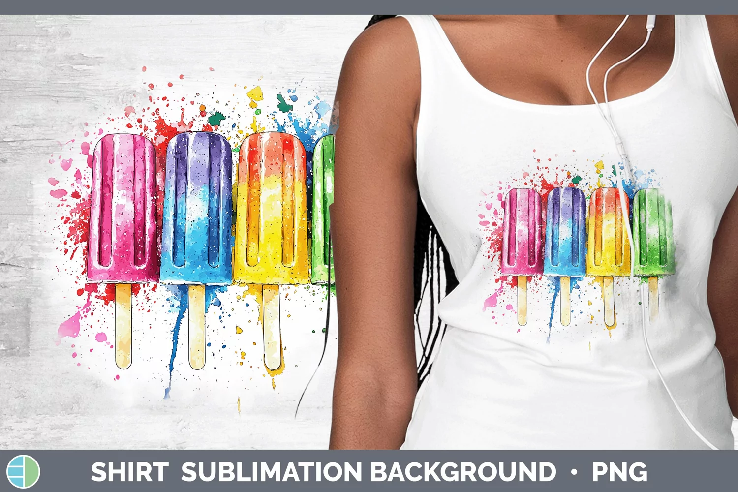 GorgeousWatercolor Splash Toy Shirt design.